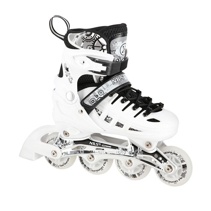 Patins 4 en 1 - NILS EXTREME - NH10905 - Taille L (39-42) - Roues LED - Chausson rigide - Cadre en aluminium