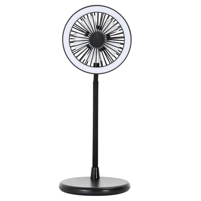 Ventilateur - Je Cherche Une Idee - Lampe Led - Noir - H31 X L12 X P12 Cm - Je Cherche Une Idee