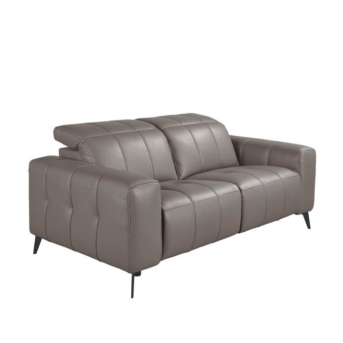 Canapé relax 2 places en cuir avec appuie-tête système électrique et ports USB - 176 x 110 x 98 cm - 6209 ANGEL CERDA Canapé relax 2 places en cuir avec appuie-tête système électrique et ports USB - 176 x 110 x 98 cm - 6209 ANGEL CERDA