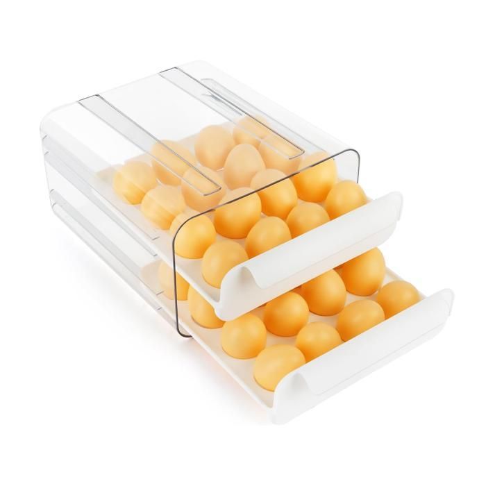 Distributeur Œufs Automatique Baketron - Rangement Réfrigérateur - Capacité 30 Œufs