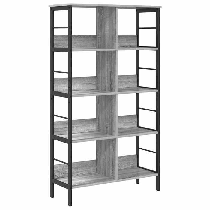 Étagère en bois dingénierie - vidaxl - Gris Sonoma - 82x32x1445 cm - 8 étagères - Facile à nettoyer
