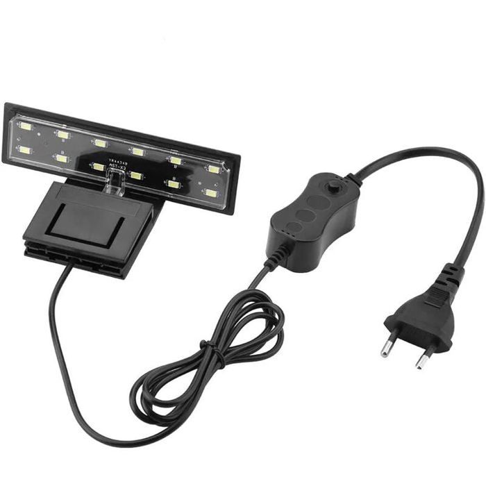 Éclairage LED pour aquarium - MICH - 6W - Clipsable - Étanche - Lumière blanche - Pour eau douce ou mer