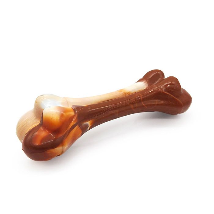 Jouet pour Chien Brosse à Dents à mâcher pour Chien en Os 2 pièces des Dents pour Chiens de Taille Moyenne et Grande-UISAVE