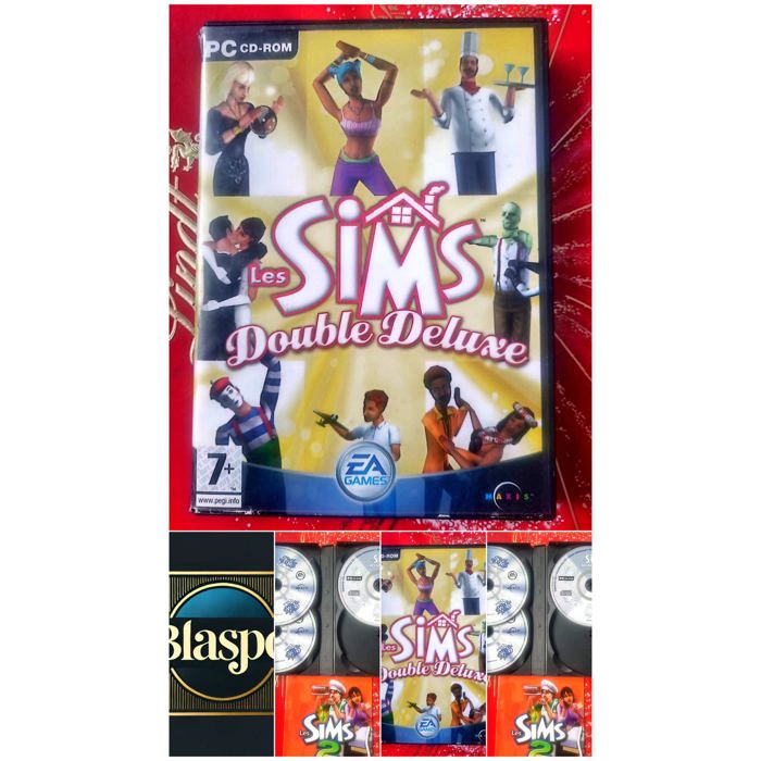 Ea Games / Maxis Les Sims Double Deluxe – Jeu PC – Boîte + Livret – 3 Cd (Contenu Incomplet