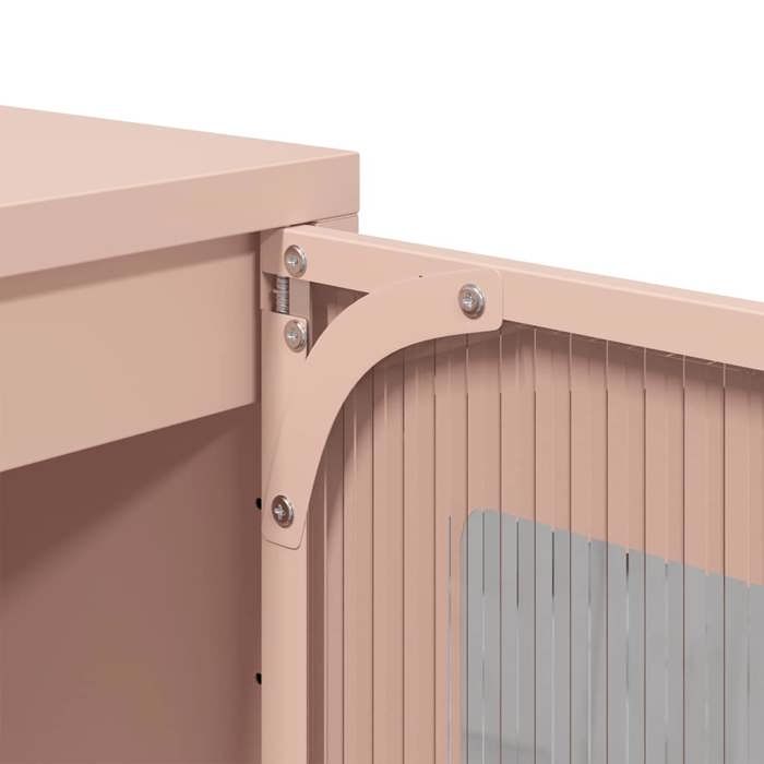 Remise 2026®Enfilade de rangement Rose - Buffet bas - rose - 36x39x107cm acier laminé à froid 152 9519437