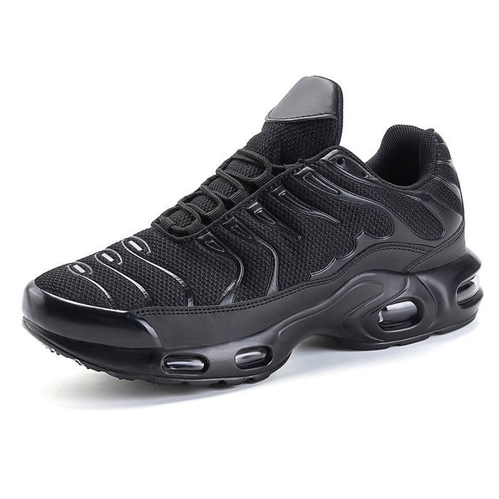 Chaussures randonnée homme Semelle épaisse Légères Lacets Mesh Respirant Noir