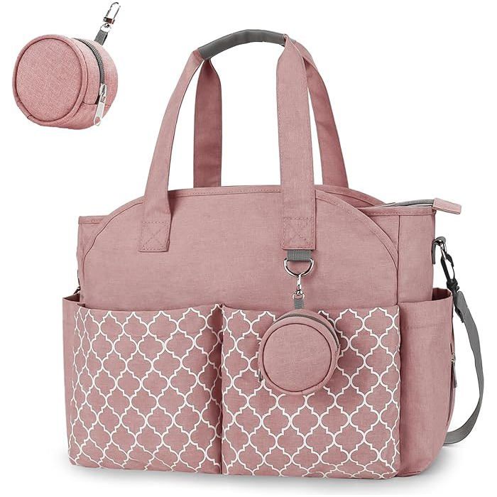 Sac à Langer Bébé Multifonction 13 Poches Grande Capacité Sac Maternité Imperméable Bandoulière Sac pour Poussette avec Trousse