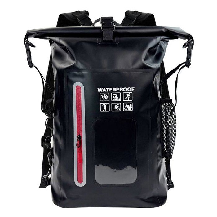 Sac à dos étanche - sac à dos flottant - adapté aux activités de kayak et de plage - sac dextérieur résistant à lhumidité-noir