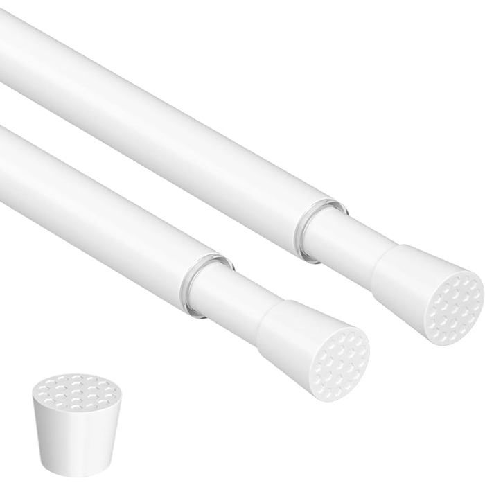 lot de 2 tringles à rideau sans perçage 59 100 cmbnc  Barre télescopique en acier à haute teneur en 59 100CM (2 Pièces) TRINGLE