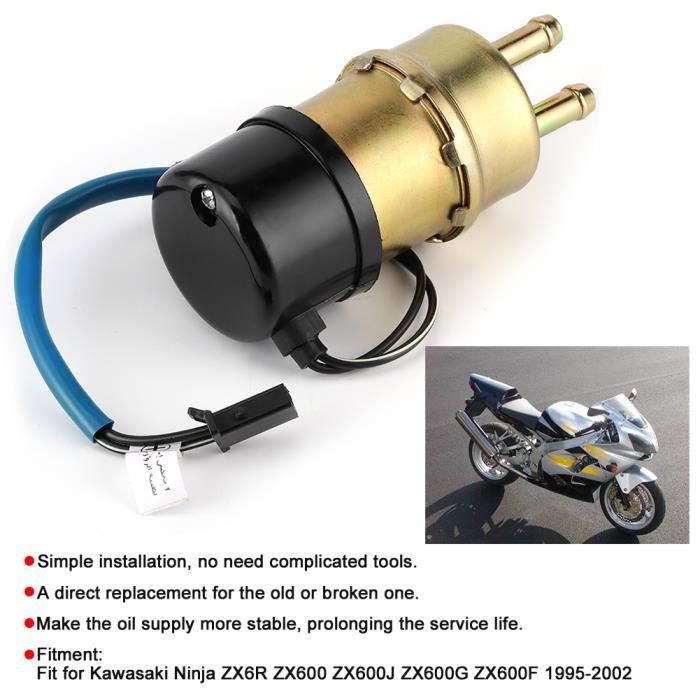 Akozon Pompe à Qiilu Motorcycle Fuel Pump, 12V Metal Fuel Pump