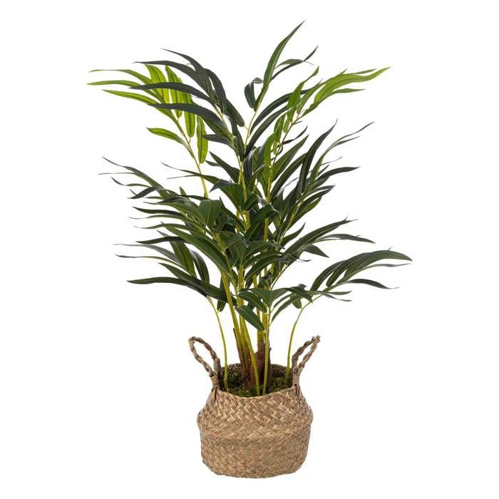 Palmier artificiel pot roseau H80cm - Atmosphera Créateur dintérieur