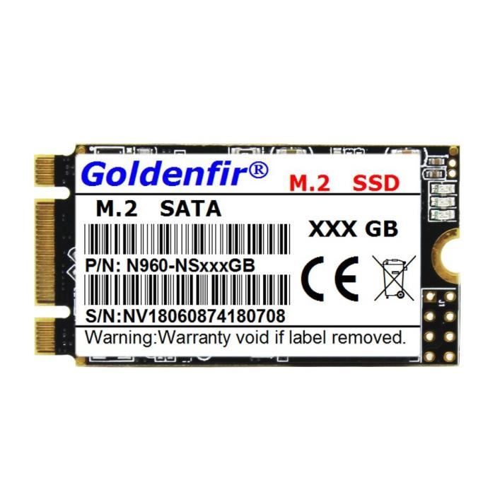 Goldenfir Disque Dur SSD 240 Go M.2 SATA 2242 SSD pour PC Ordinateur  Portable - Cdiscount Informatique