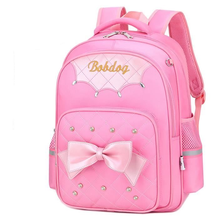 Cartable Enfant Fille Princesse Sac a Dos ecole Primaire Scolaire Impermeable 14cmX30cmX43cm Rose Rose Cdiscount Bagagerie Maroquinerie