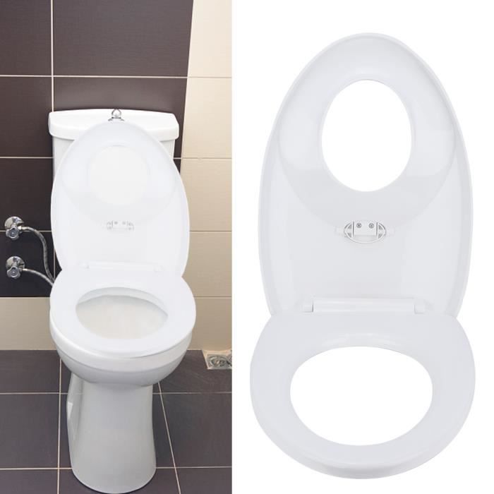Abattant wc familial lunette de toilette en polyéthylène pour adultes  pétrole - Conforama