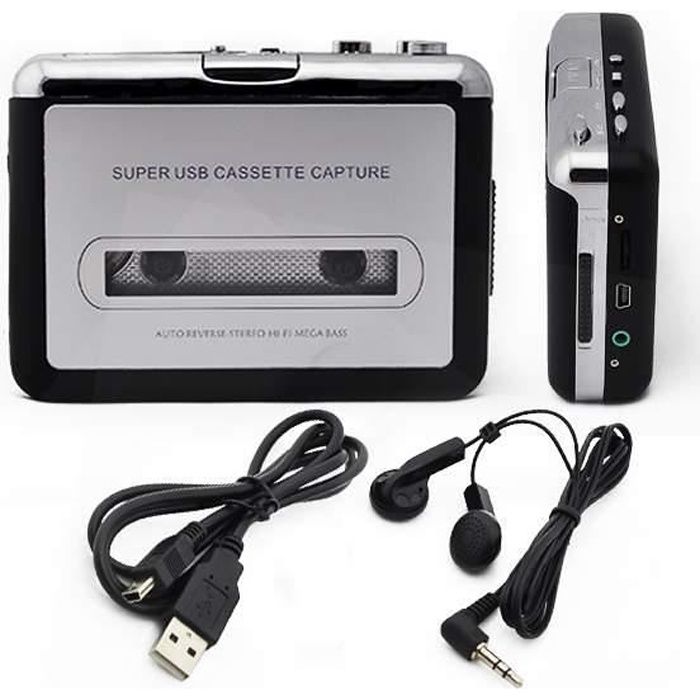 Cassette Converter bande de USB super cassette à MP 3 Convertisseur Audio Capture Music Player