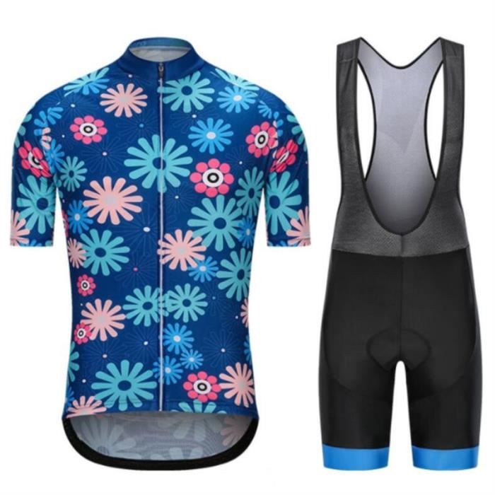 5XL Maillot de cyclisme avec cuissard bretelles 20D pour homme uniforme VTT v tements de v lo ensemble