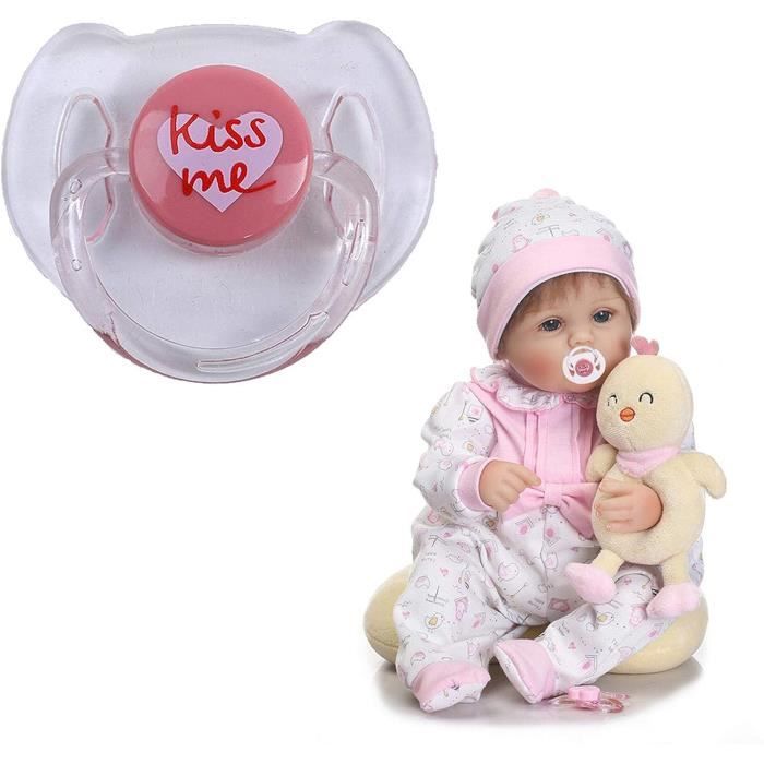 Sucette factice magnétique + kit de soins infirmiers biberon d'alimentation pour  poupées bébé renaissées jouet à faire soi-même