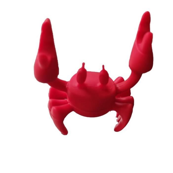 Couverts en silicone de crabe rouge pour cuisinière T1,support de cuillère  en silicone,support résistant à la - 1pc[B460603]