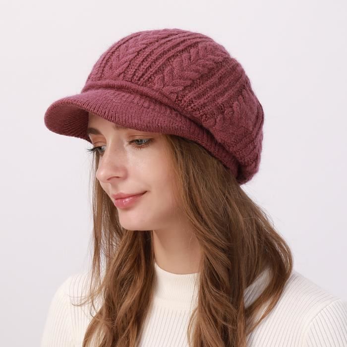 Bonnet Enfant Hiver 3 En 1 - Ensemble Bonnet, écharpe Tour De Cou Et Gants - Doublure Polaire - Pompons Mignons - Taille Unique - 7