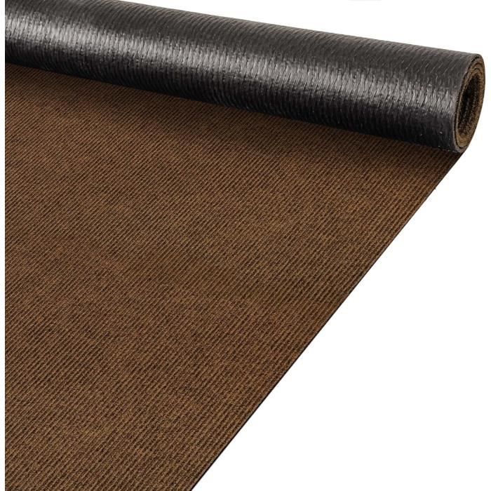 Tapis De Couloir Longueur 3m X 90cm - Gris Rayé - Antidérapant Et Lavable - Pour Entrée Cuisine Bureau - Vendue Au Mètre - 6