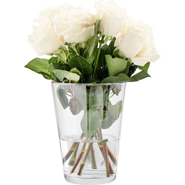 Grand Vase En Verre Transparent - Très Bon état - Décoration Intérieure - Occasion