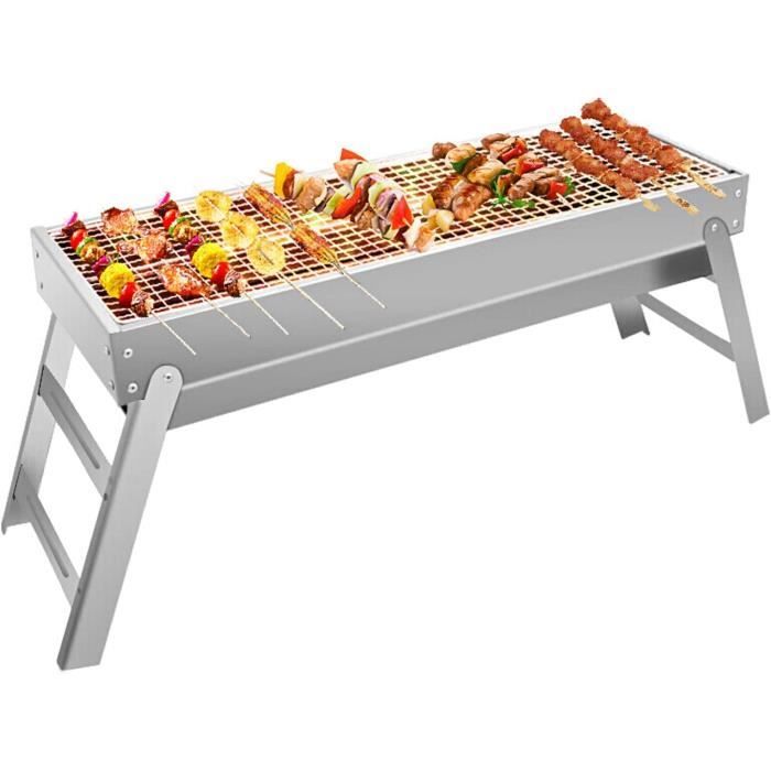 YEN- Table pliante de camping portable avec plateau déroulant et sac de