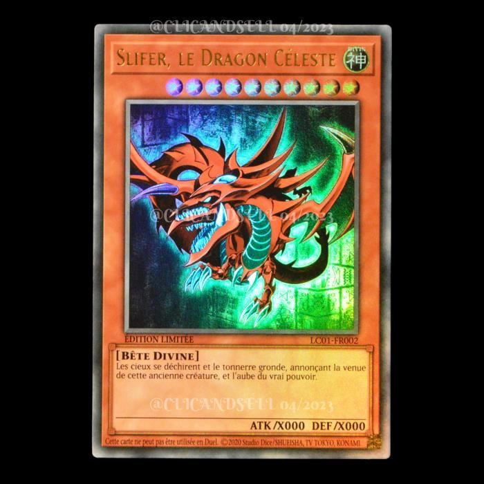 Carte YUGIOH LC01FR002 Slifer, le Dragon Céleste Ultra Rare Cdiscount Jeux Jouets