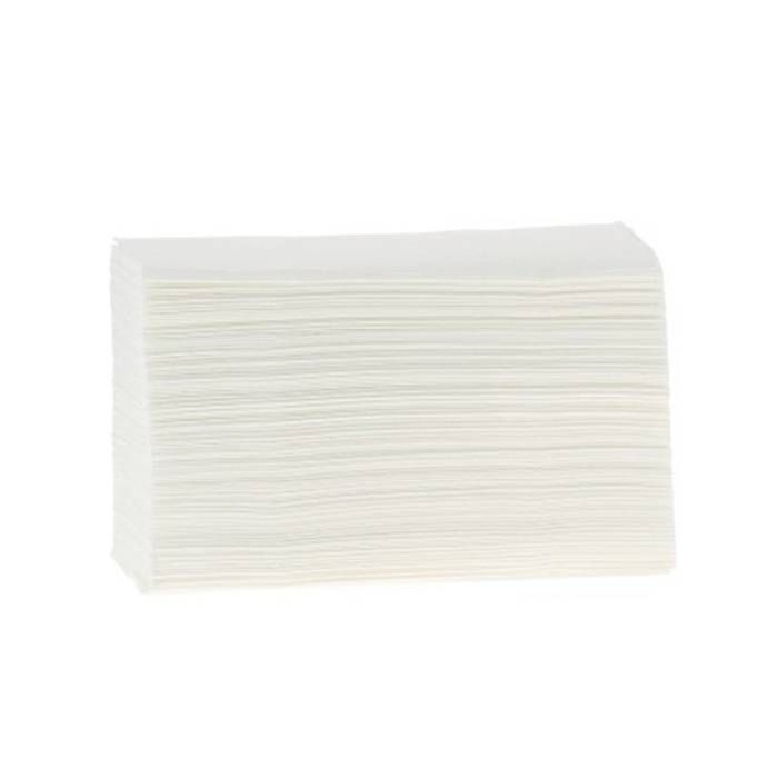 Essuie Main Papier Plié en Z Pure ouate - Carton de 25 paquets de 150 feuilles -