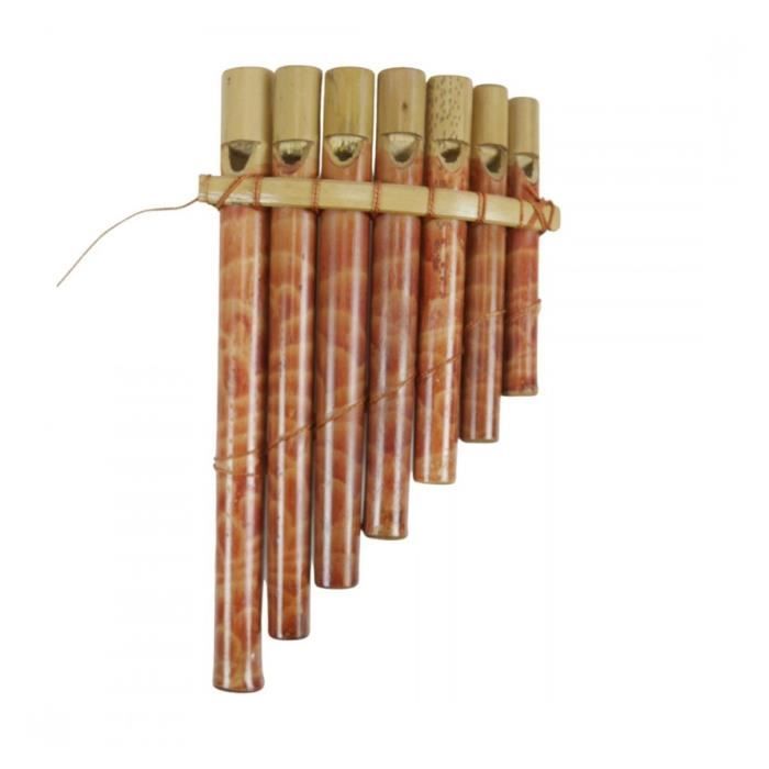 Flûte de Pan en bambou 7 tubes Marron / Chocolat Cdiscount Jeux Jouets