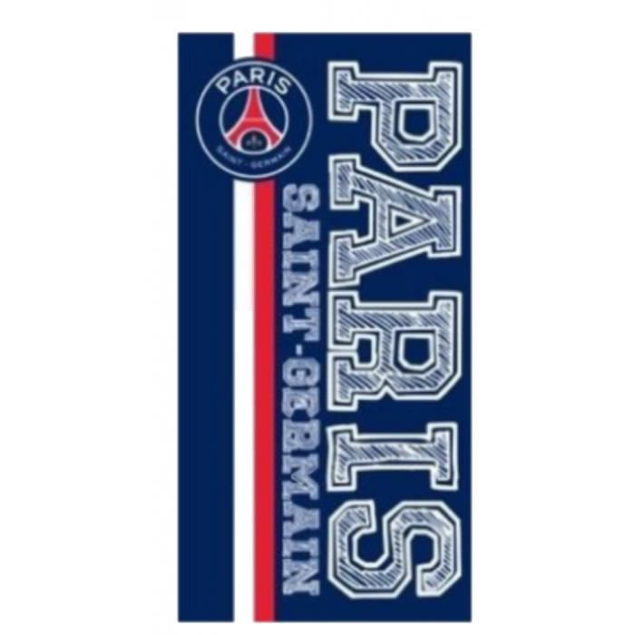Drap De Bain Paris St Germain Psg 75x150 Cm Achat Vente