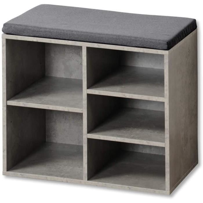 Meuble à chaussures avec siège 103x48x30,5 cm - 2 grands compartiments Meuble à chaussures avec siège 103x48x30,5 cm - 2 grands compartiments