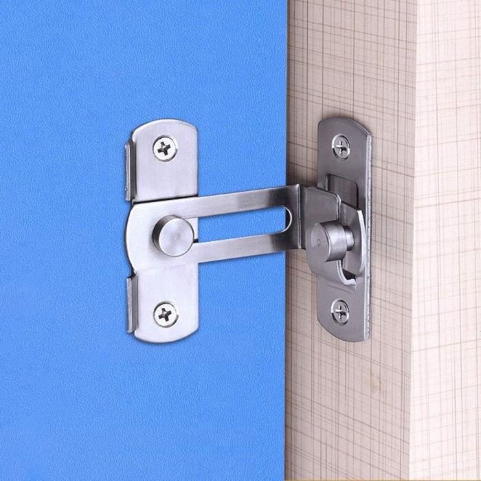Verrou de porte coulissante à angle droit à 90 degrés pour porte coulissante