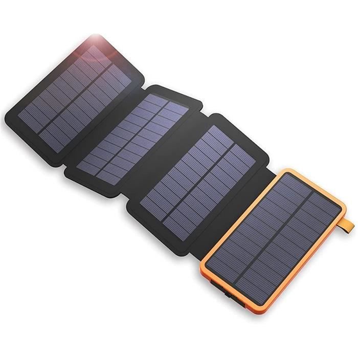 Banque de Puissance Solaire Pliante 50000mAh étanche Powerbank Solaire