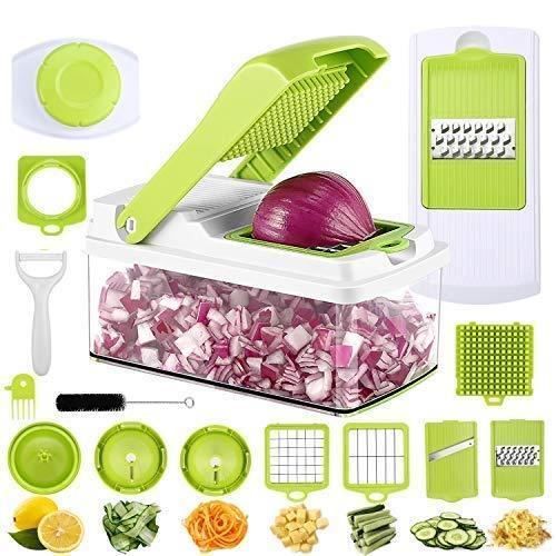 4 en 1 Mandoline de Cuisine Multifonctions Professionnel Coupe-légume en inox