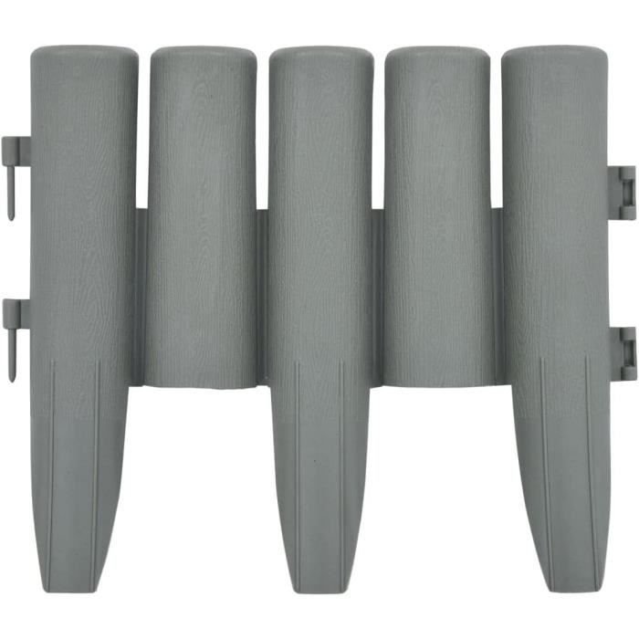 Bordure De Jardin DEUBA En Plastique Aspect Laiton – 1,90 M (6 éléments), Résistante Aux Intempéries Et UV