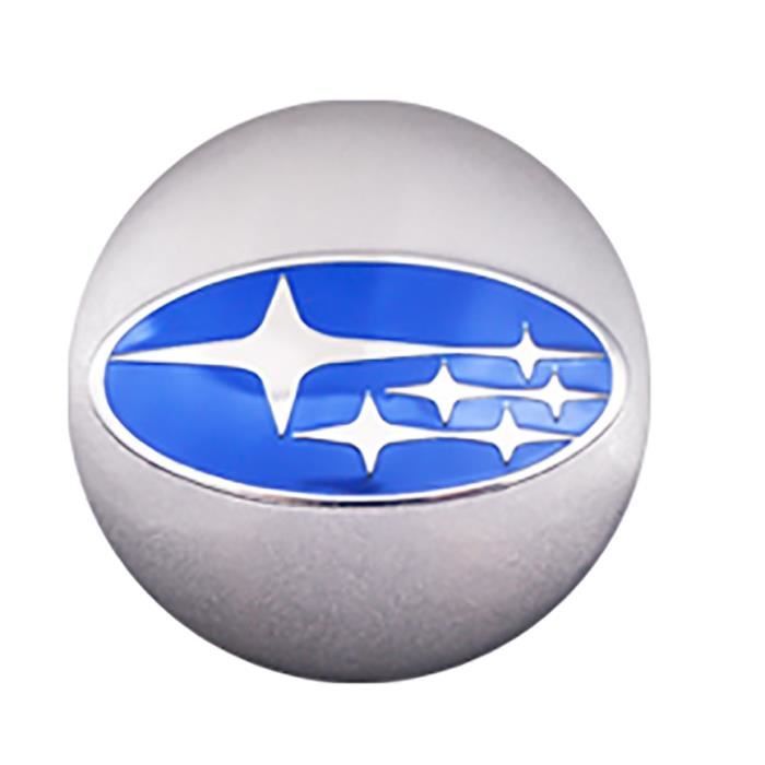 sliver blue -Centre de roue pour Subaru Impreza Forester, 4 pièces, cache moyeu, accessoires de décoration