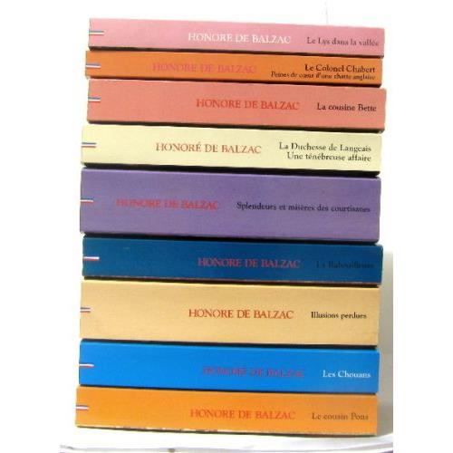 Lot De 9 Livres Le Lys Dans La Vallee Le Colonel Chabert La Cousine Bette La Duchesse De Langeais Une Tenebreuse Achat Vente Livre Parution Pas Cher