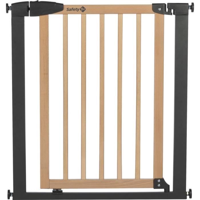SAFETY 1ST SIMPLY CLOSE WOOD & META Pression 73 80 cm Max. 94cm sans vis ni perçage Ouverture d'une Main Bois et