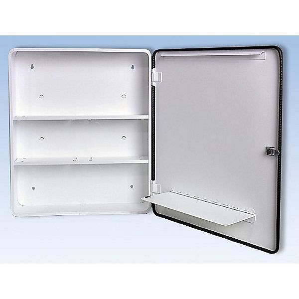 armoire à pharmacie certeo - din 13157 - 1 porte - blanc - 462 x 402 x 112 mm