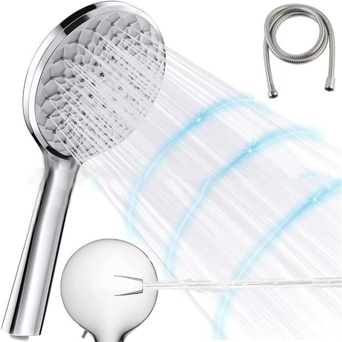 Pommeau De Douche Haute Pression 10,2 Cm 5 Fonctions Pommeau De Douche Rotule Pivotante En Metal Reglable Avec Filtre 91889283