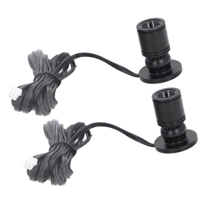 Mini Spots LED USB 5V - éclairage D'ambiance Réglable, Câble 2m, Pour Vitrines, Armoires, étagères (Blanc Chaud 3000K)