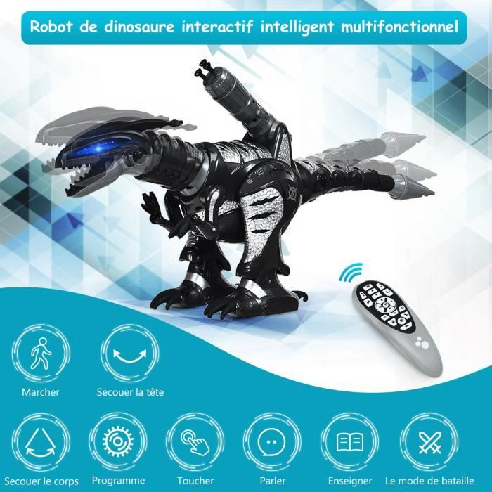 Robot Dinosaure Télécommandé DAXIN - Jouet Interactif Intelligent Avec Danse, Musique Et Combat Pour Enfants