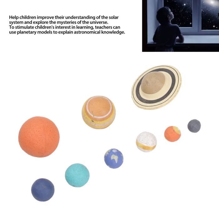 Iso Trade Modello Sistema Solare 3D Da Costruire E Dipingere Con 8 Pianeti, Colori Fluorescenti, Per Bambini 3+, Giocattolo Astronomico