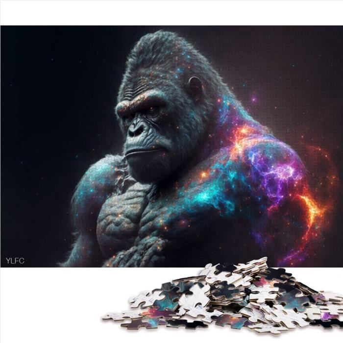 Puzzle Casque Gorille Puzzles 1000 Pièces Puzzle En Bois Pour Adultes