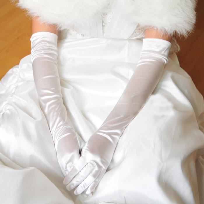 Gants Longs Satin Jaunes Femme – 43 Cm Mariage Soirée Opéra Années 1920, Élastique, Élégants Et Classiques