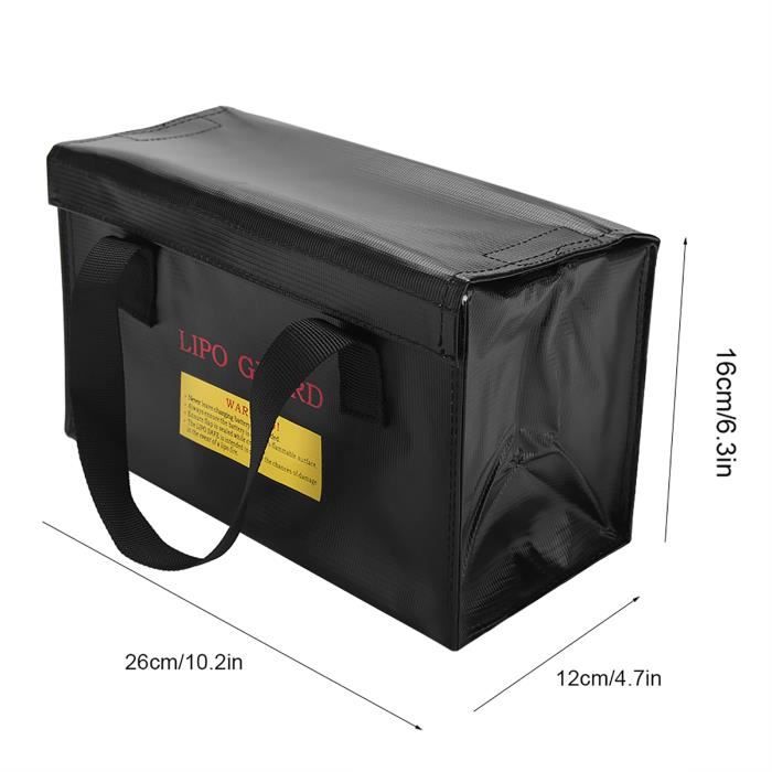 BigKing Sac de Batterie Lipo sûr pour Batterie Lipo, 3 pièces Sac de sécurité pour Batterie Lipo Ignifuge antidéflagrant très Robuste Sac de Protection Double sécurité pour Stockage Charge