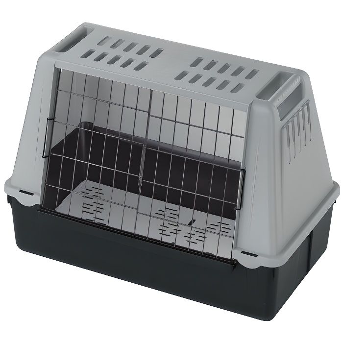 Ferplast Atlas Car Petite cage de transport pour chien Gris 72 x 41 x 51 cm Ferplast Atlas Car Petite cage de transport pour chien Gris 72 x 41 x 51 cm