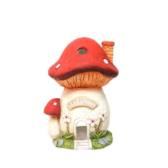 Figurine décorative pour Jardin 'Maison Champignon' 36cm de haut
