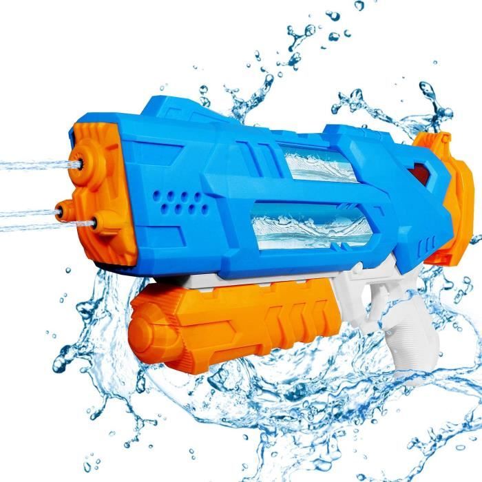 Pistolet à Eau électrique Puissant – Longue Portée, Effet Lumineux, Batterie Longue Durée – Jeu Extérieur Piscine, été