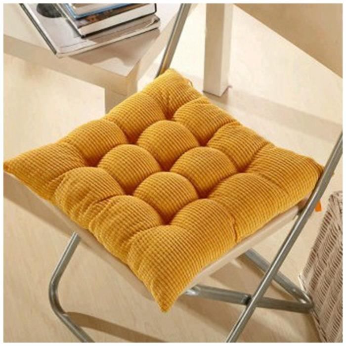 Coussin De Chaise Carré 40x40 Cm - Tissu Polyester Avec Attaches - Plusieurs Couleurs Disponibles - 4